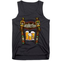 Lederhosen Suspenders Oktoberfest Bavarian Munich Beer Tank Top