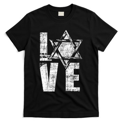 Love  Star Of David Jewish Judaism Israelites T-Shirt
