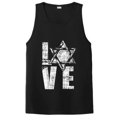Love  Star Of David Jewish Judaism Israelites PosiCharge Competitor Tank