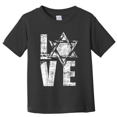 Love  Star Of David Jewish Judaism Israelites Toddler T-Shirt