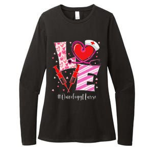 Love Stethoscope Oncology Nurse Valentine's Day Womens CVC Long Sleeve Shirt