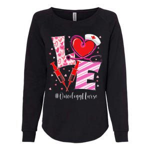 Love Stethoscope Oncology Nurse Valentine's Day Womens California Wash Sweatshirt