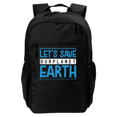 Let's Save Our Planet Earth Daily Commute Backpack