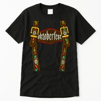 Lederhosen Suspenders Oktoberfest Bavarian Munich Beer Tall T-Shirt