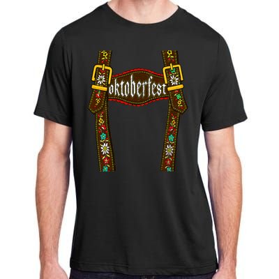 Lederhosen Suspenders Oktoberfest Bavarian Munich Beer Adult ChromaSoft Performance T-Shirt