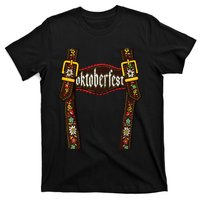 Lederhosen Suspenders Oktoberfest Bavarian Munich Beer T-Shirt