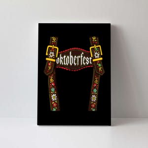 Lederhosen Suspenders Oktoberfest Bavarian Munich Beer Canvas