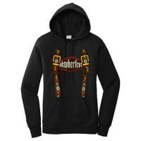 Lederhosen Suspenders Oktoberfest Bavarian Munich Beer Women's Pullover Hoodie