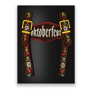 Lederhosen Suspenders Oktoberfest Bavarian Munich Beer Poster