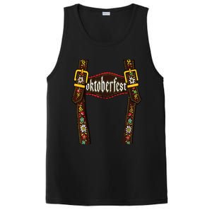 Lederhosen Suspenders Oktoberfest Bavarian Munich Beer PosiCharge Competitor Tank