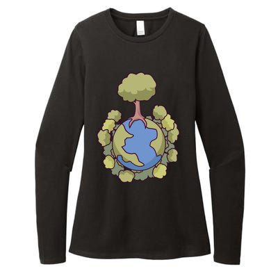 Let's Save Our Planet Natural Nature Environt Gift Womens CVC Long Sleeve Shirt