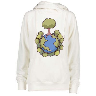 Let's Save Our Planet Natural Nature Environt Gift Womens Funnel Neck Pullover Hood