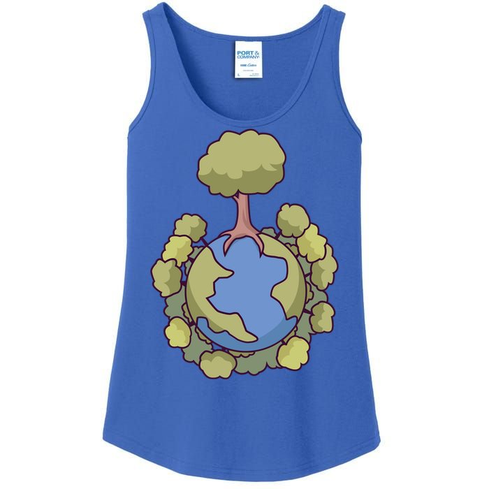 Let's Save Our Planet Natural Nature Environt Gift Ladies Essential Tank