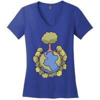 Let's Save Our Planet Natural Nature Environt Gift Women's V-Neck T-Shirt