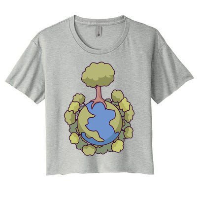 Let's Save Our Planet Natural Nature Environt Gift Women's Crop Top Tee