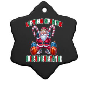 Lifting Spirits One Candy Cane At A Time Christmas Fun Ceramic Star Ornament