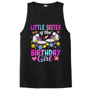 Little Sister Of The Birthday Girl Rolling Skate Bday Family PosiCharge Competitor Tank