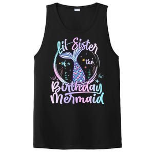 Lil Sister Of The Birthday Mermaid Matching Family PosiCharge Competitor Tank