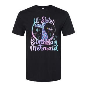 Lil Sister Of The Birthday Mermaid Matching Family Softstyle CVC T-Shirt