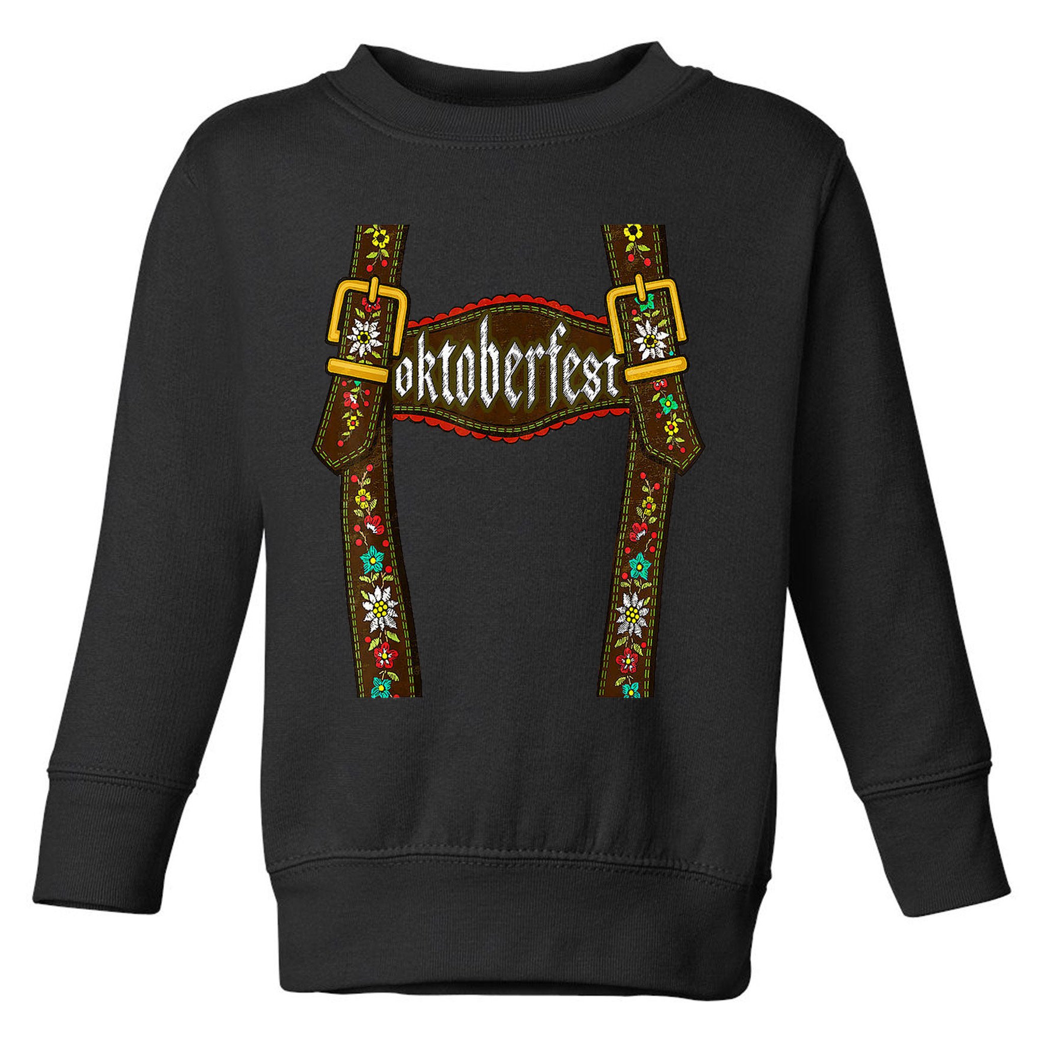 Lederhosen Suspenders Oktoberfest Bavarian Munich Toddler Sweatshirt