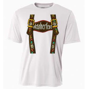 Lederhosen Suspenders Oktoberfest Bavarian Munich Cooling Performance Crew T-Shirt