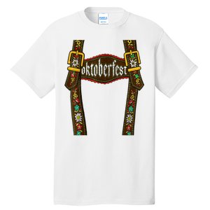 Lederhosen Suspenders Oktoberfest Bavarian Munich Tall T-Shirt