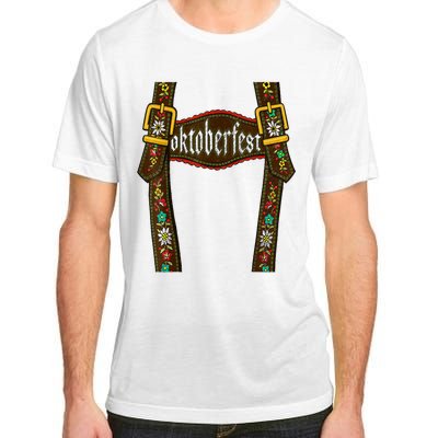 Lederhosen Suspenders Oktoberfest Bavarian Munich Adult ChromaSoft Performance T-Shirt