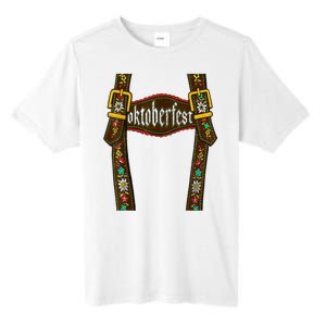 Lederhosen Suspenders Oktoberfest Bavarian Munich Tall Fusion ChromaSoft Performance T-Shirt