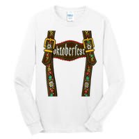 Lederhosen Suspenders Oktoberfest Bavarian Munich Tall Long Sleeve T-Shirt