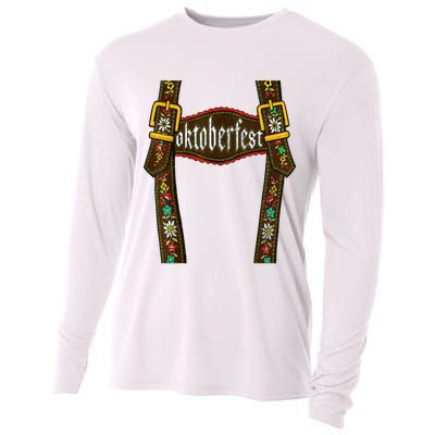 Lederhosen Suspenders Oktoberfest Bavarian Munich Cooling Performance Long Sleeve Crew