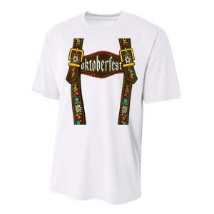 Lederhosen Suspenders Oktoberfest Bavarian Munich Performance Sprint T-Shirt