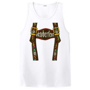 Lederhosen Suspenders Oktoberfest Bavarian Munich PosiCharge Competitor Tank