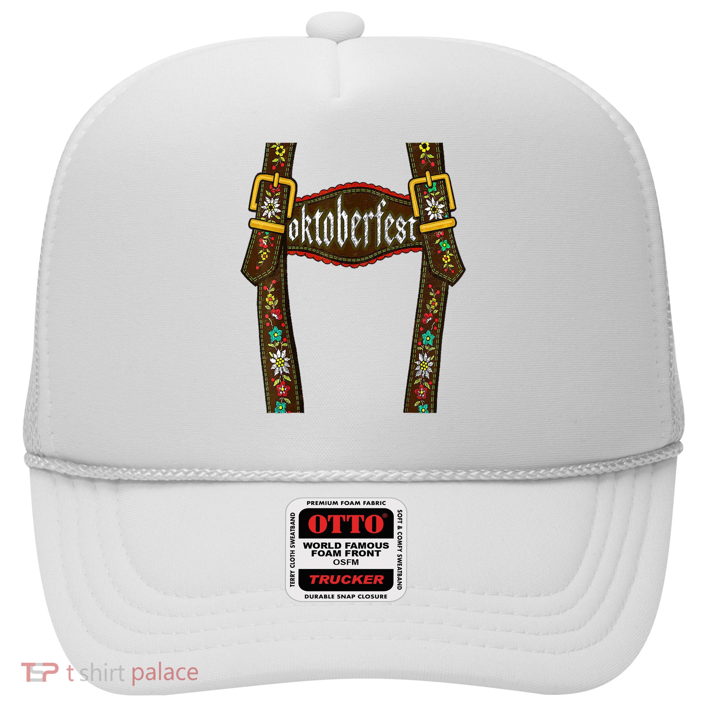 Lederhosen Suspenders Oktoberfest Bavarian Munich Trucker Hat