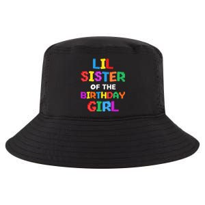 Lil Sister of the Birthday Girl Master Builder Bricks Blocks  Cool Comfort Performance Bucket Hat