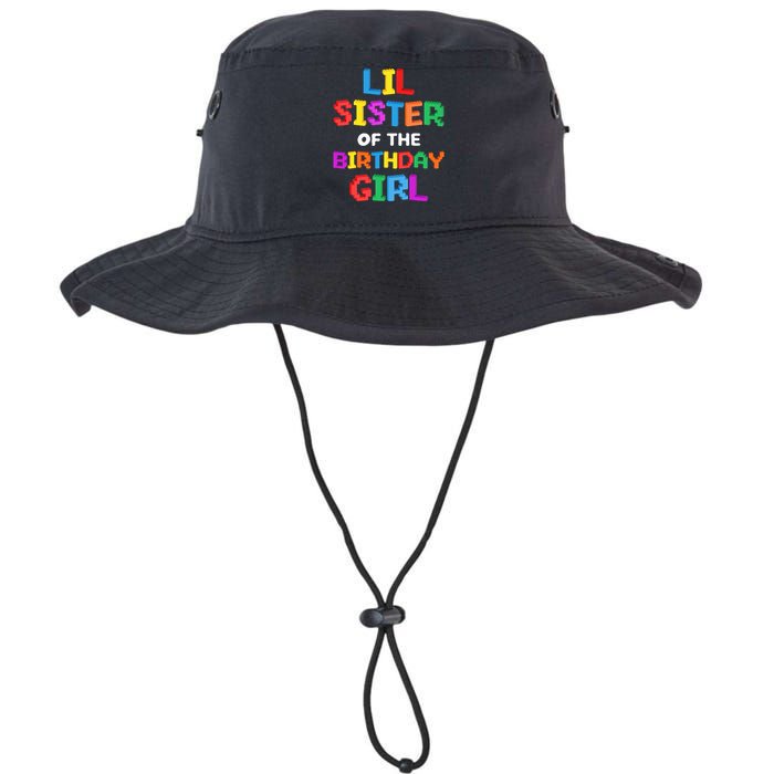 Lil Sister of the Birthday Girl Master Builder Bricks Blocks  Legacy Cool Fit Booney Bucket Hat