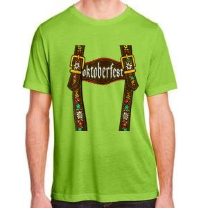 Lederhosen Suspenders Oktoberfest Bavarian Munich Beer Adult ChromaSoft Performance T-Shirt