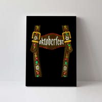 Lederhosen Suspenders Oktoberfest Bavarian Munich Beer Canvas