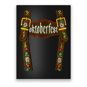 Lederhosen Suspenders Oktoberfest Bavarian Munich Beer Poster