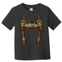 Lederhosen Suspenders Oktoberfest Bavarian Munich Beer Toddler T-Shirt