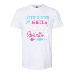 Little Sister Of The Birthday Sweetie Candy Bday Party Sis Softstyle CVC T-Shirt