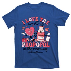 Love Smell Of Propofol Er Icu Nurse Valentine Funny Gift T-Shirt