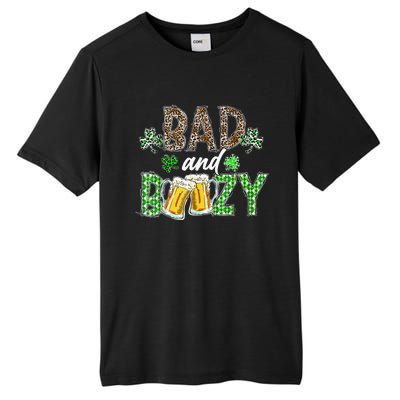 Leopard St Patrick's Day Bad And Boozy Beer Irish Tall Fusion ChromaSoft Performance T-Shirt