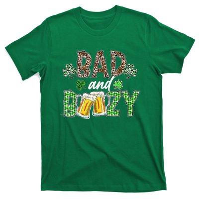 Leopard St Patrick's Day Bad And Boozy Beer Irish T-Shirt