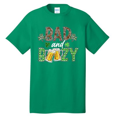 Leopard St Patrick's Day Bad And Boozy Beer Irish Tall T-Shirt