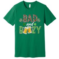 Leopard St Patrick's Day Bad And Boozy Beer Irish Premium T-Shirt