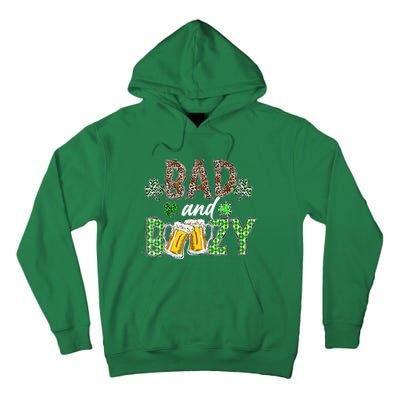 Leopard St Patrick's Day Bad And Boozy Beer Irish Tall Hoodie