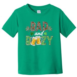 Leopard St Patrick's Day Bad And Boozy Beer Irish Toddler T-Shirt