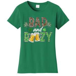 Leopard St Patrick's Day Bad And Boozy Beer Irish Women's T-Shirt