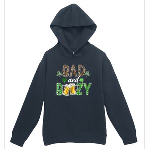 Leopard St Patrick's Day Bad And Boozy Beer Irish Urban Pullover Hoodie