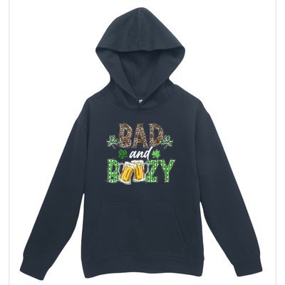 Leopard St Patrick's Day Bad And Boozy Beer Irish Urban Pullover Hoodie